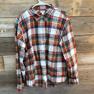 J. Crew womens Vibrant Plaid Button-Down Shirt